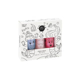 Pack de 3 Esmaltes Infantiles Sirena – Merlin, Polly y Sissi - Nailmatic
