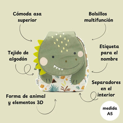 Mochila Dinosaurio A5 | Sassi