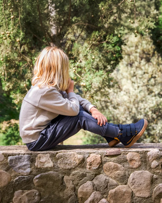 Botín barefoot Bansko Mini Navy Blue – Muris