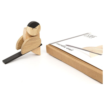 Búho Nórdico de Madera Magnético – Esnaf Toys