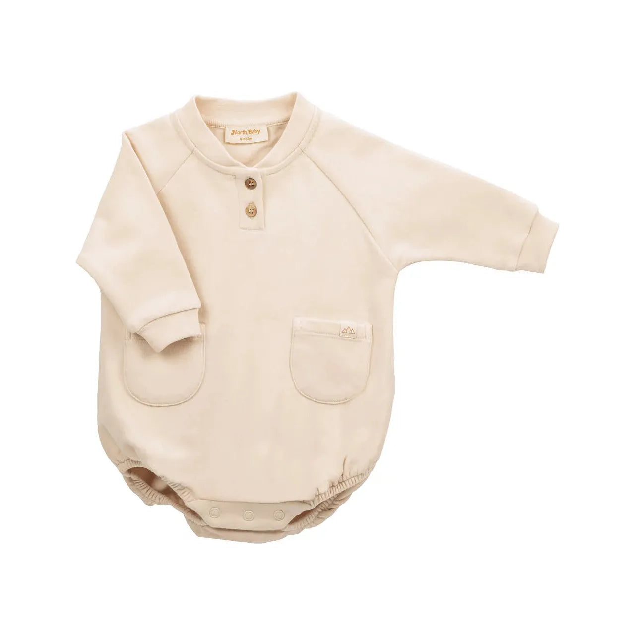 Pelele Orgánico “Soft Touch Oat” North Baby