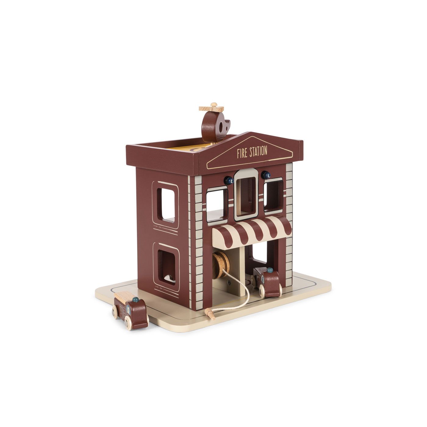 Garaje de Madera con Coches – Konges Sløjd