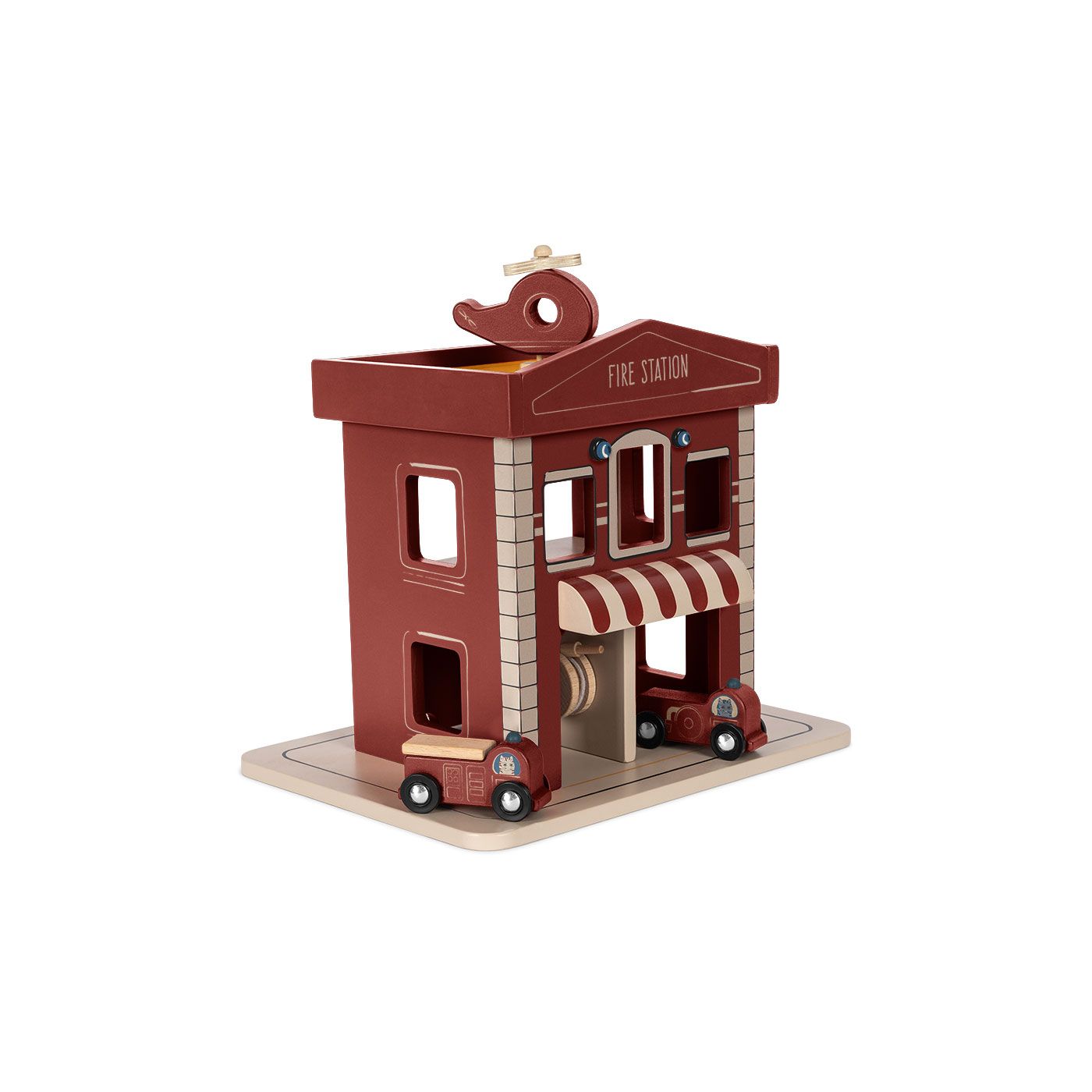 Garaje de Madera con Coches – Konges Sløjd