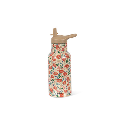 Botella Térmica Floral con Pajita – Konges Sløjd  2 Tapones