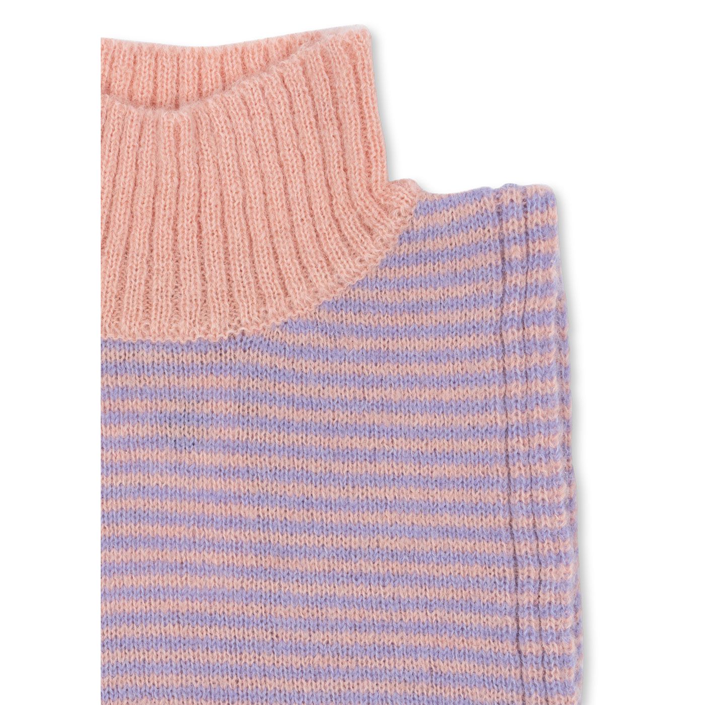 Cuello de Punto con Rayas – Rosa y Lila | Konges Sløjd