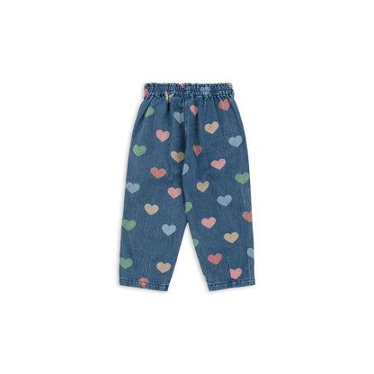 Pantalón Vaquero con Estampado de Corazones - Konges Sløjd