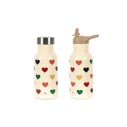 Botella Térmica con Corazones + 2 Tapones – Konges Sløjd