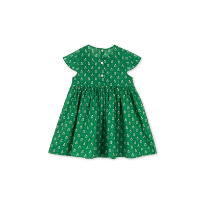 "Flowers" smocked shirt dress – Konges Sløjd