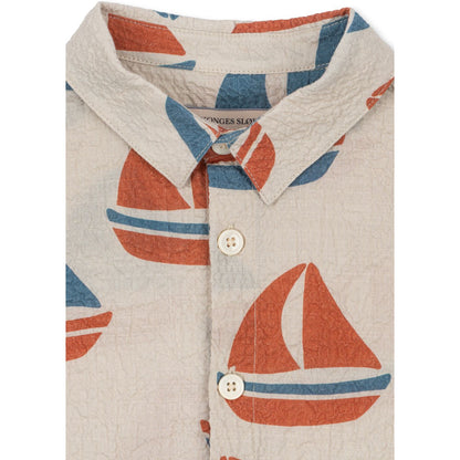 Elliot Short Sleeve Shirt – Sailboats Print | Konges Sløjd
