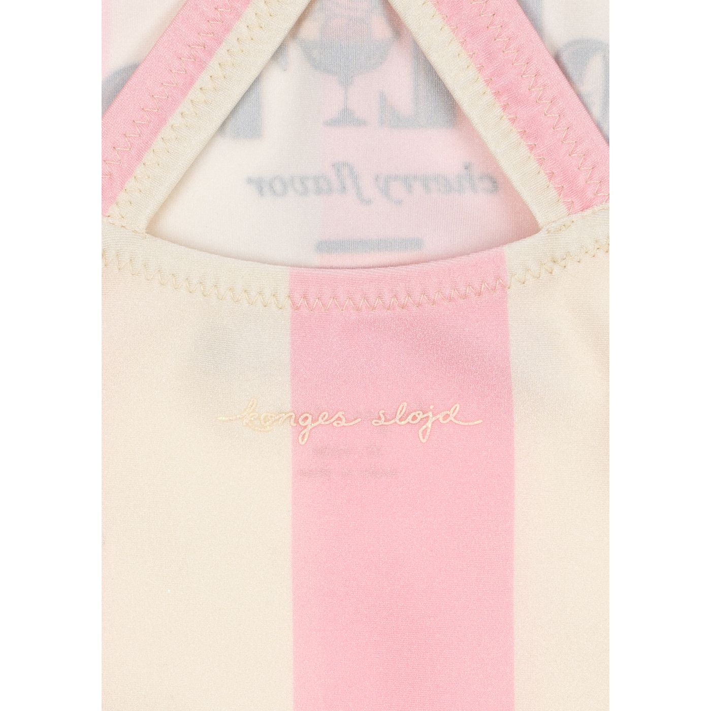 Bañador Pomia “Gelato” (rayas rosa/crema) — Konges Sløjd