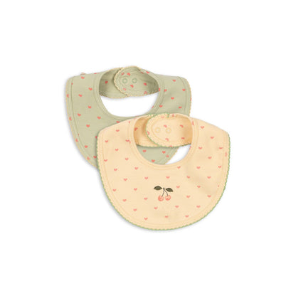 Pack de 2 baberos Basic Coeur · Konges Sløjd