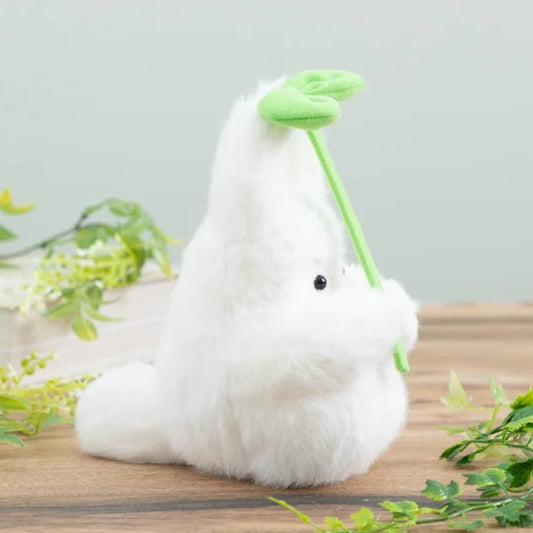 Peluche Totoro Blanco con Hoja (Dodonko) – Studio Ghibli