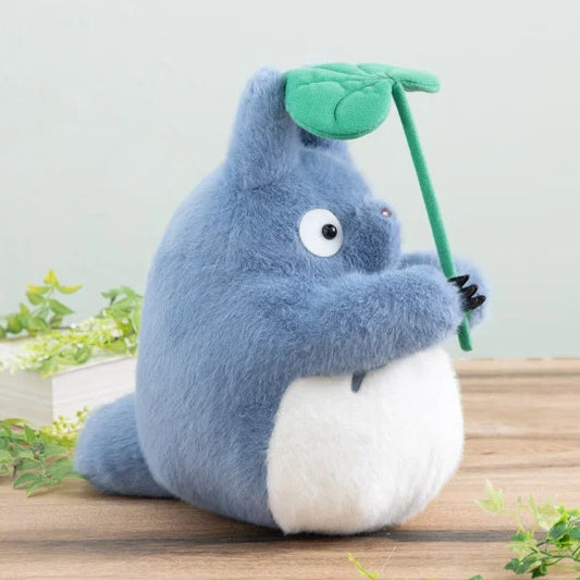 Peluche Totoro Azul con Hoja (Dodonko) – Studio Ghibli