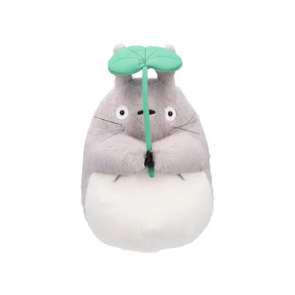 Peluche Totoro Gris con Hoja (Dodonko) – Studio Ghibli