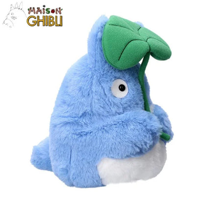 Blue Totoro Plush with Leaf – Studio Ghibli