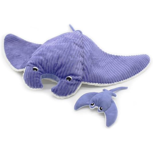 Mama and Baby Mint Manta Ray | Les Ptipotos