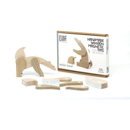 Oso Polar de Madera Magnético – Esnaf Toys