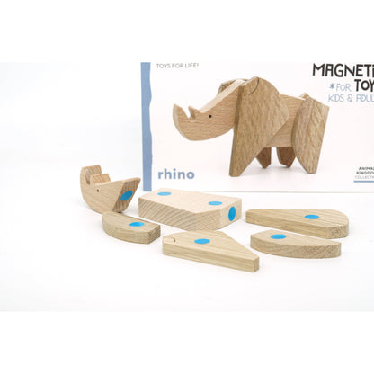 Rinoceronte de Madera Magnético – Esnaf Toys