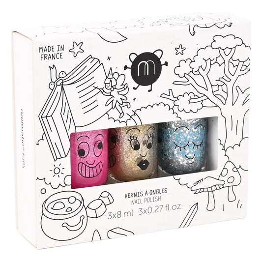 Set de 3 Pintauñas “Féerique” (Base Agua) Nailmatic