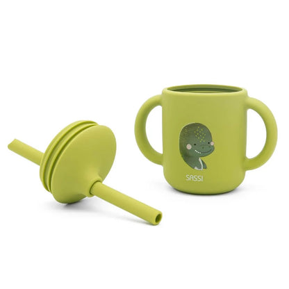 Taza de Silicona con Pajita y Asas - Sassi
