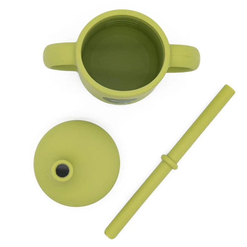 Taza de Silicona con Pajita y Asas - Sassi